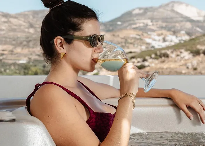 Thalelion 3 Bedroom With Private Pool And Jacuzzi 빌라 Agios Thaleleos