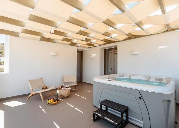 빌라 Thalelion 3 Bedroom With Private Pool And Jacuzzi Agios Thaleleos